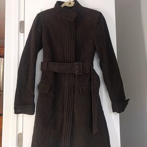 Naf Naf Brown French Peacoat